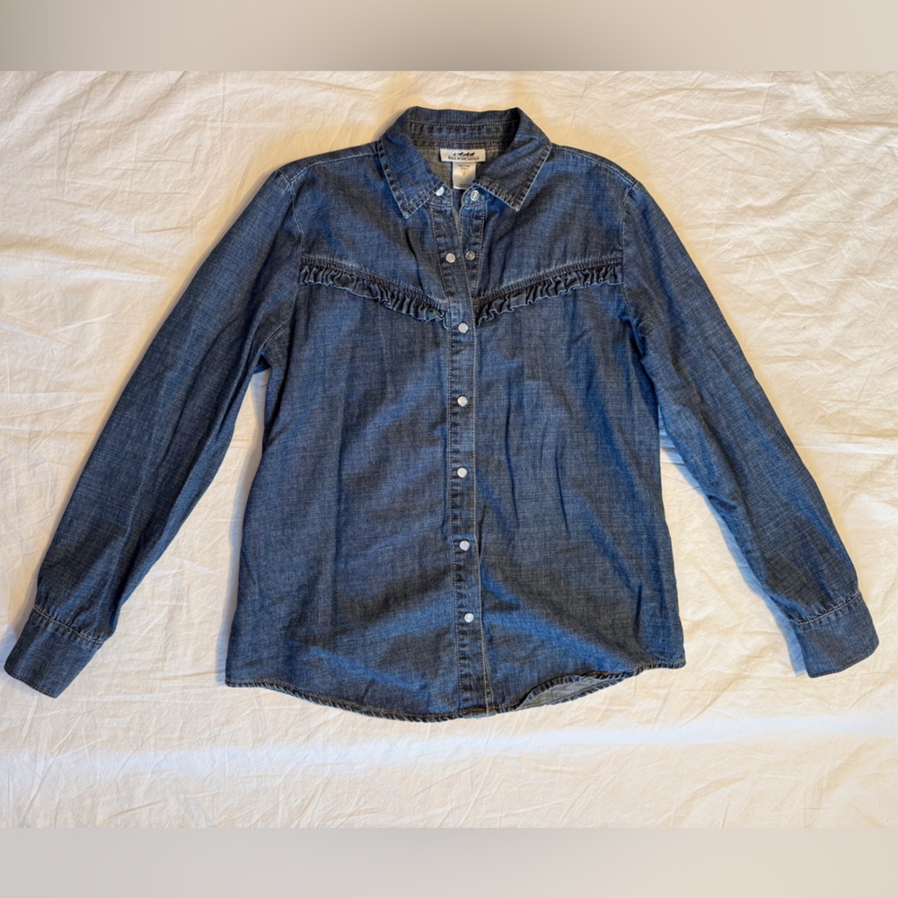 BACK IN THE SADDLE Western Denim Shirt